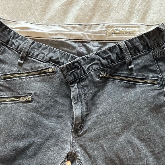 Rag n bone low rise, jeans with zippers - Picture 2 of 6